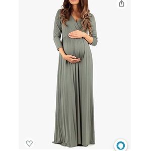 NWT Green Mother Bee Maternity Dress XL